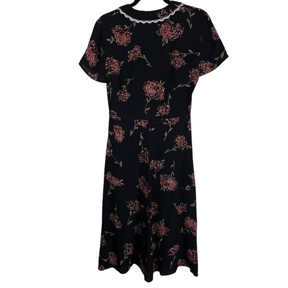 Christy Dawn The Sebastian Floral Short Sleeve Midi Dress Thulian Garden Size S - Picture 12 of 12